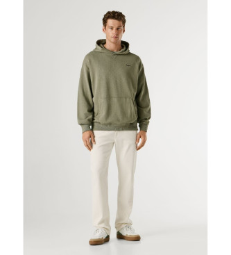Pepe Jeans Felpa verde Geo Small Logo