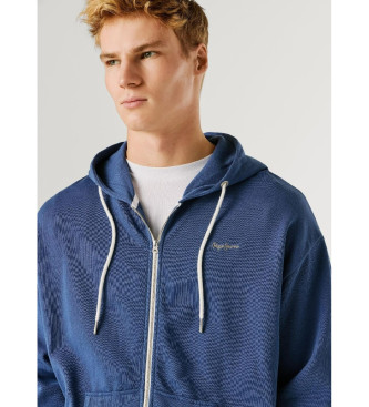 Pepe Jeans Felpa blu Geo Zip