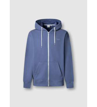 Pepe Jeans Felpa blu Geo Zip