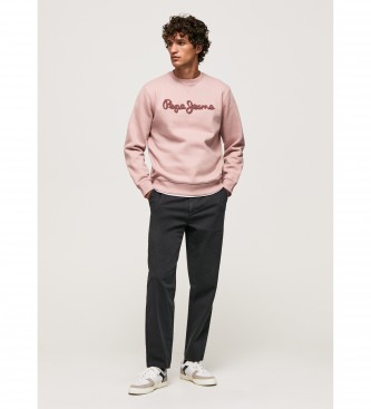 Pepe Jeans Pink embroidered logo sweatshirt