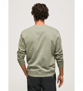 Pepe Jeans Groen geborduurd logo sweatshirt