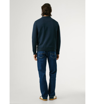 Pepe Jeans Sweatshirt Macbeth Ensfarvet navy