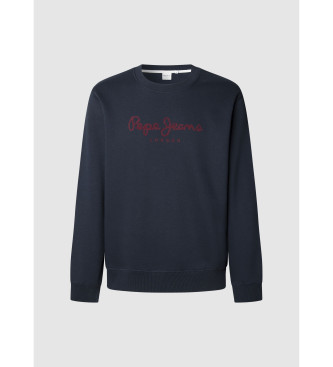 Pepe Jeans Sweatshirt Macbeth Ensfarvet navy