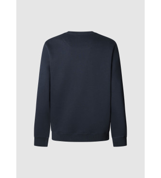 Pepe Jeans Sweatshirt Macbeth Ensfarvet navy