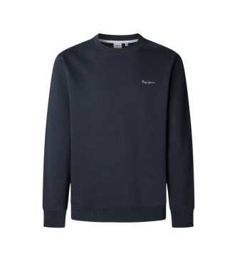 Pepe Jeans Felpa blu navy con piccolo logo Macbeth