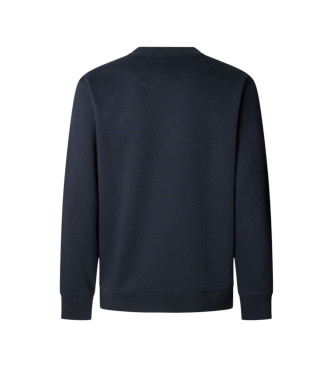 Pepe Jeans Felpa blu navy con piccolo logo Macbeth