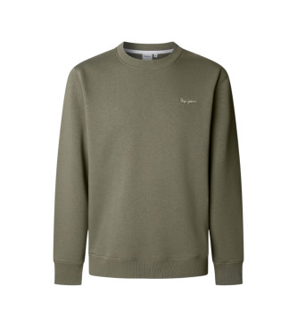 Pepe Jeans Felpa verde con piccolo logo Macbeth