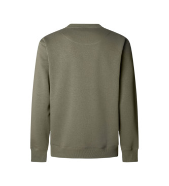 Pepe Jeans Felpa verde con piccolo logo Macbeth