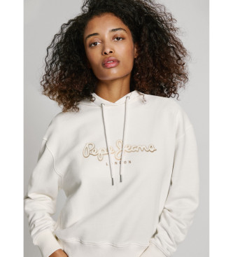 Pepe Jeans Maddy sweatshirt met capuchon wit