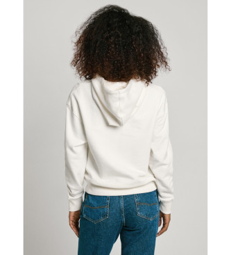 Pepe Jeans Maddy sweatshirt med huva vit