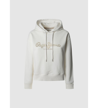 Pepe Jeans Maddy sweatshirt met capuchon wit