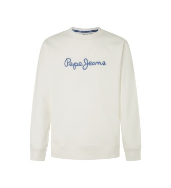 Pepe Jeans Nuova felpa Joe Basic bianca 