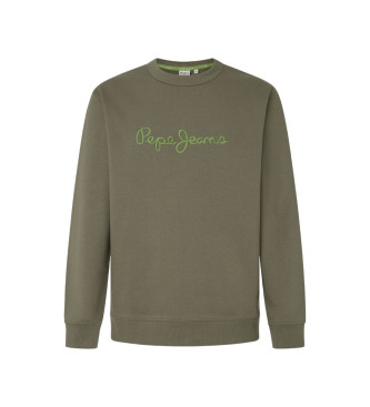 Pepe Jeans Sweatshirt New Joe Basic groen 