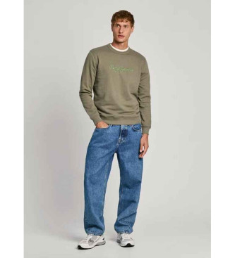 Pepe Jeans Nuova felpa verde Joe Crew