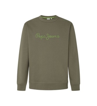 Pepe Jeans Nuova felpa verde Joe Crew