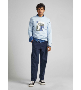 Pepe Jeans Pull Oldwive Crew bleu