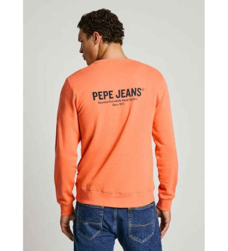 Pepe Jeans Bluza Sam Crew pomarańczowa