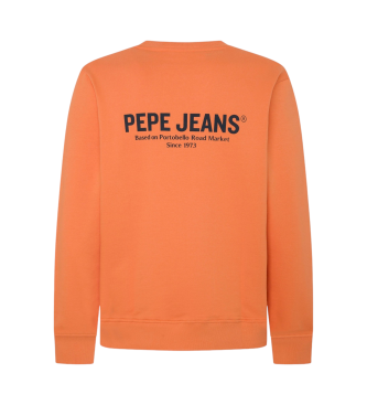 Pepe Jeans Bluza Sam Crew pomarańczowa