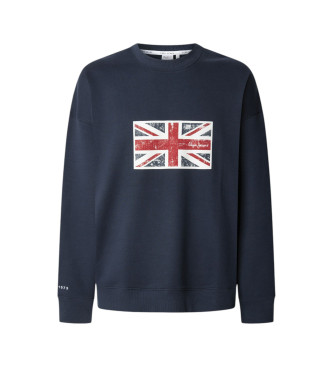 Pepe Jeans Bluza Union Crew w kolorze granatowym