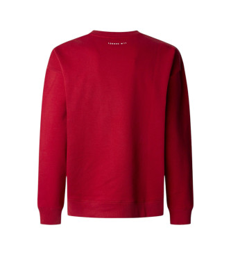 Pepe Jeans Sweatshirt Union Crew vermelha