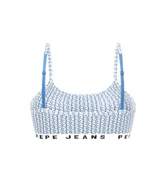 Pepe Jeans Logo Print BH All Over Blau