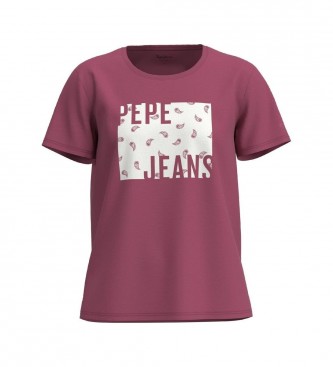 Pepe Jeans T-shirt Lucie burgundy