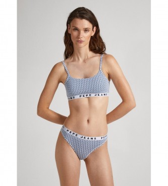 Pepe Jeans Thong Logo Stamped All Over blue