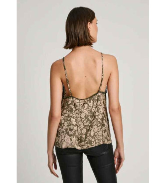 Pepe Jeans Top Piwonia zielona