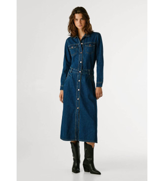 Pepe Jeans Becky obleka mornarsko modra