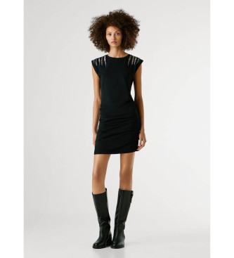 Pepe Jeans Vestido Brilla negro