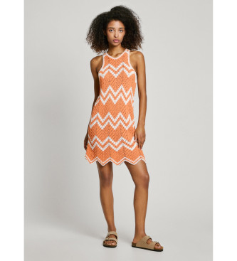 Pepe Jeans Short dress Oriana orange