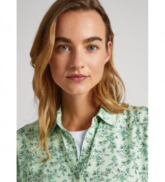 Pepe Jeans Robe Fiorella verte