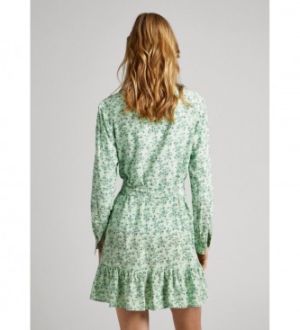 Pepe Jeans Robe Fiorella verte