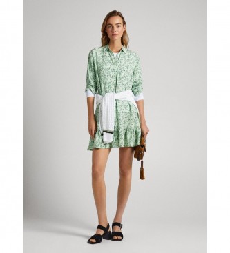 Pepe Jeans Robe Fiorella verte