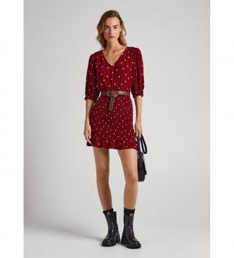 Pepe Jeans Gunila rotes Kleid