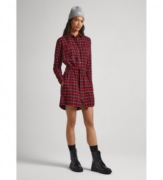 Pepe Jeans Karola dress maroon