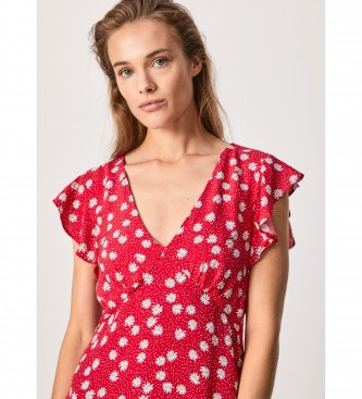 Pepe Jeans Robe Mila rouge