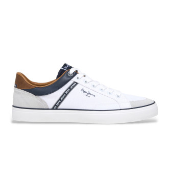 Pepe Jeans Sneaker Kenton Stage in pelle bianca