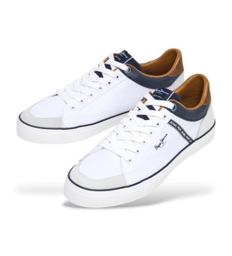 Pepe Jeans Sneaker Kenton Stage in pelle bianca