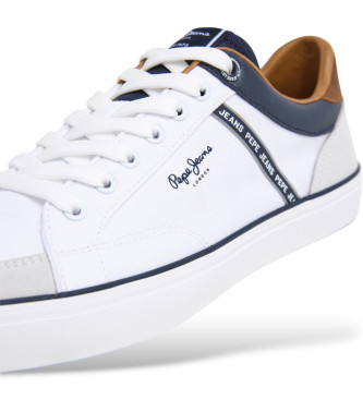 Pepe Jeans Sneaker Kenton Stage in pelle bianca