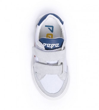 Pepe Jeans Adams Archive Kids sapatos brancos