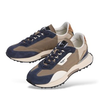 Pepe Jeans Brown Archer Combi sneakers