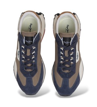 Pepe Jeans Brown Archer Combi sneakers