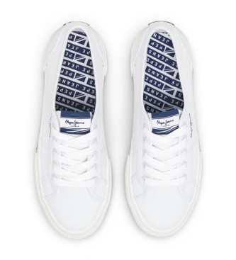 Pepe Jeans Sneakers Brady Basic di colore bianco azzurrato