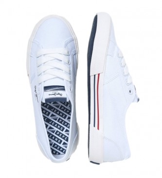 Pepe Jeans Brady Basic white sneakers