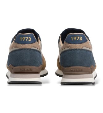 Pepe Jeans Brit Boost brown sneakers