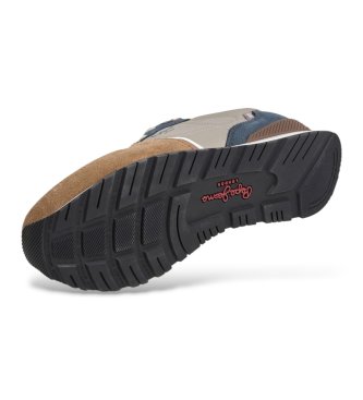 Pepe Jeans Brit Boost brown sneakers
