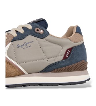 Pepe Jeans Brit Boost brown sneakers