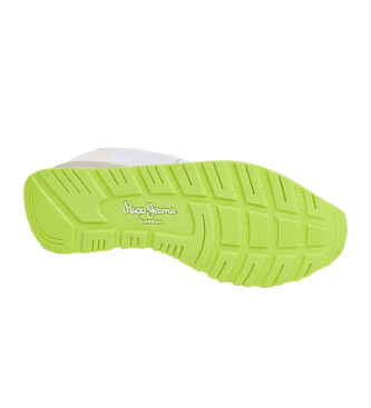 Pepe Jeans Brit Neon Schoenen wit