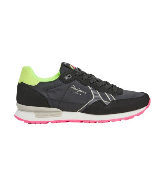 Pepe Jeans Brit Neon sko sort